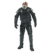 Walking Dead TV Series 4 Riot Gear Gas Mask Zombie Figure